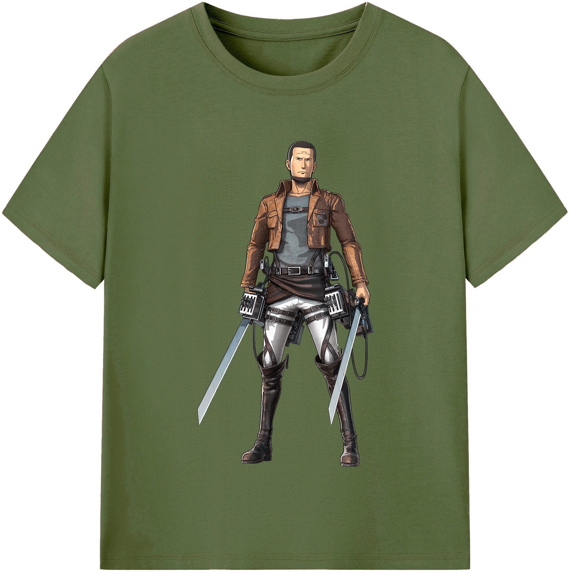 （画像用） 進撃の巨人 Attack on Titan 綿100％半袖Tシャツ（フロントプリント）